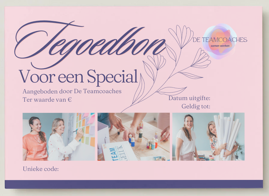 Tegoedbon Special | De Teamcoaches